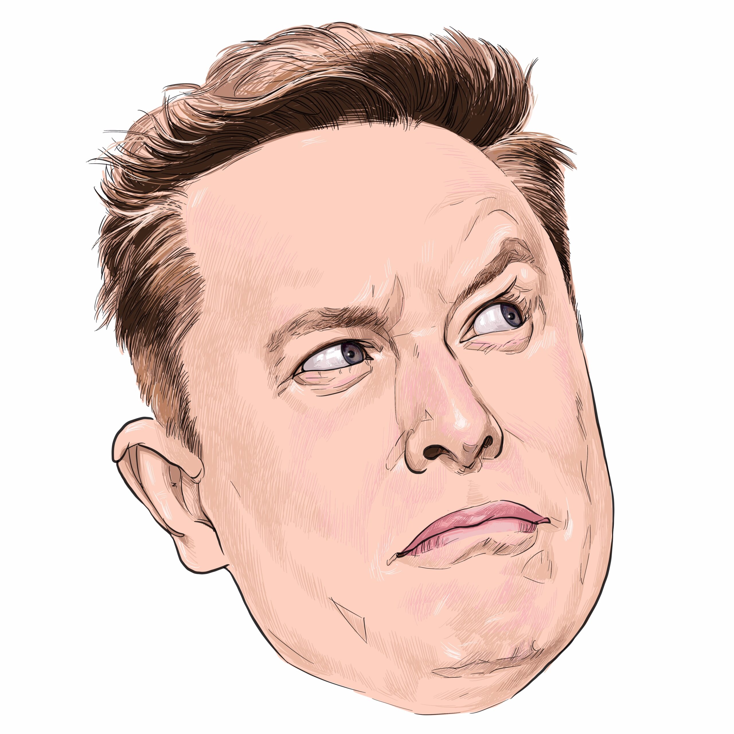 Elon Musk looking confused